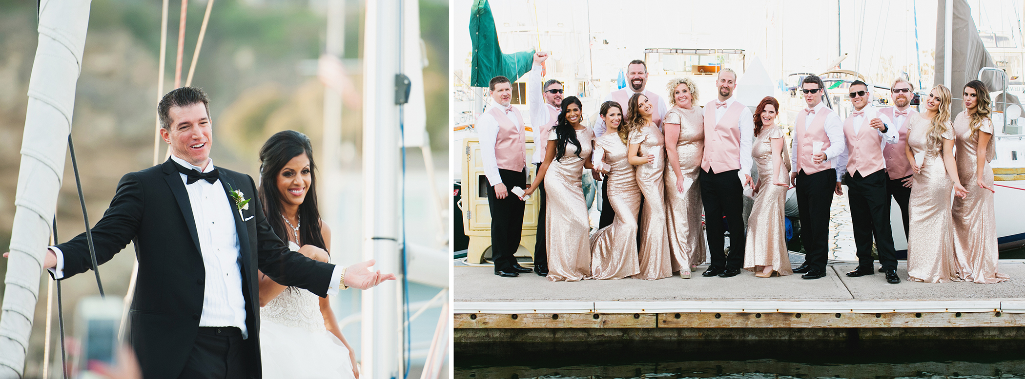 Dana Point Yacht Club Wedding Sailboat